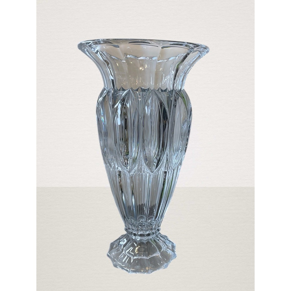 Shannon by Godinger Crystal‎ 16" In Contessa Large Flower Vase STUNNING